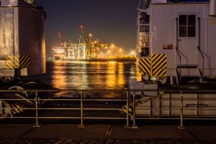 Nacht im Altonaer Hafen