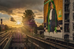 Sonnenuntergang U-Bahn Station Schanze