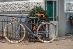 Fahrrad an der Strandperle