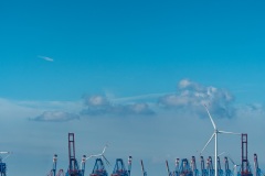 Blick über den Containerhafen