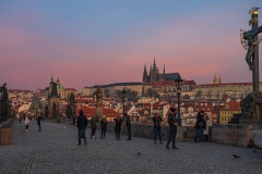 Sonnenaufgang auf der Karlsbrücke