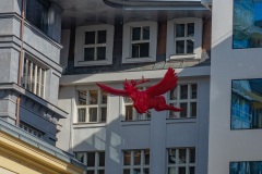 Die fliegenden roten Hirschen