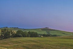 Mondaufgang über der Crete Senesi