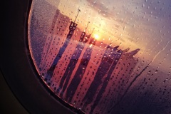 Morgenstimmung beim Start in den Urlaub