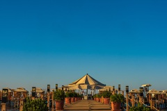 Der Pier am Strand von Side