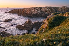 Sonnenuntergang an der Steilküste von Porto Covo