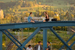Sommerabend auf der Wiwili Brücke
