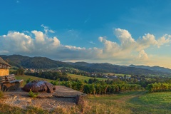 Sonnenuntergang oberhalb von Wittnau